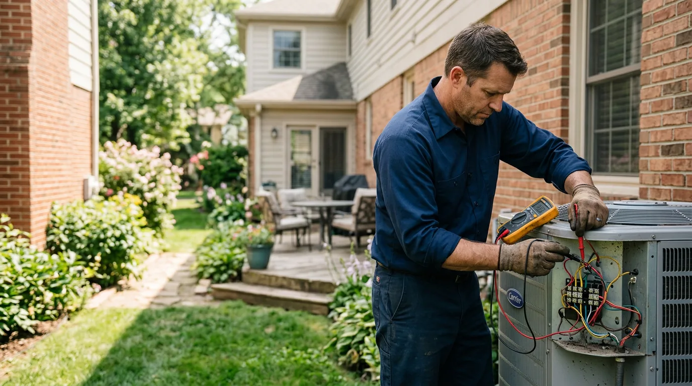 HVAC technician working near Fairfield, WA